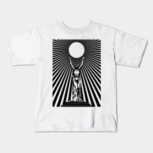 Sun God Illustration Kids T-Shirt